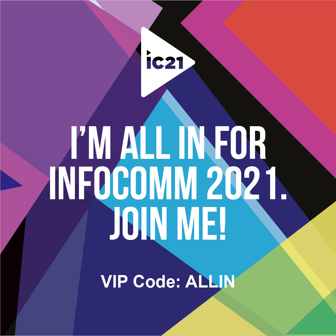 InfoComm21 event banner